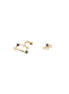 PDPAOLA Boucles d'Oreilles - Zodiaque - en argent doré