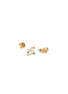 PDPAOLA Boucles d'Oreilles - Zodiaque - en argent doré