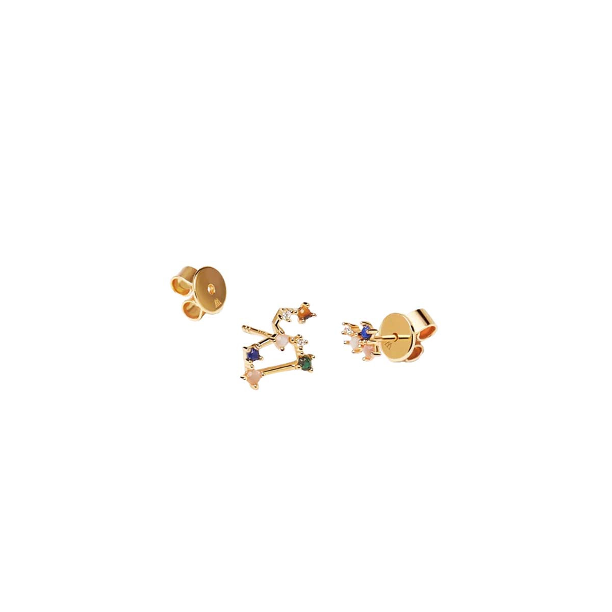 PDPAOLA Boucles d'Oreilles - Zodiaque - en argent doré PDPAOLA Boucles d'Oreilles - Lion - en argent plaqué or - AR01-408-U