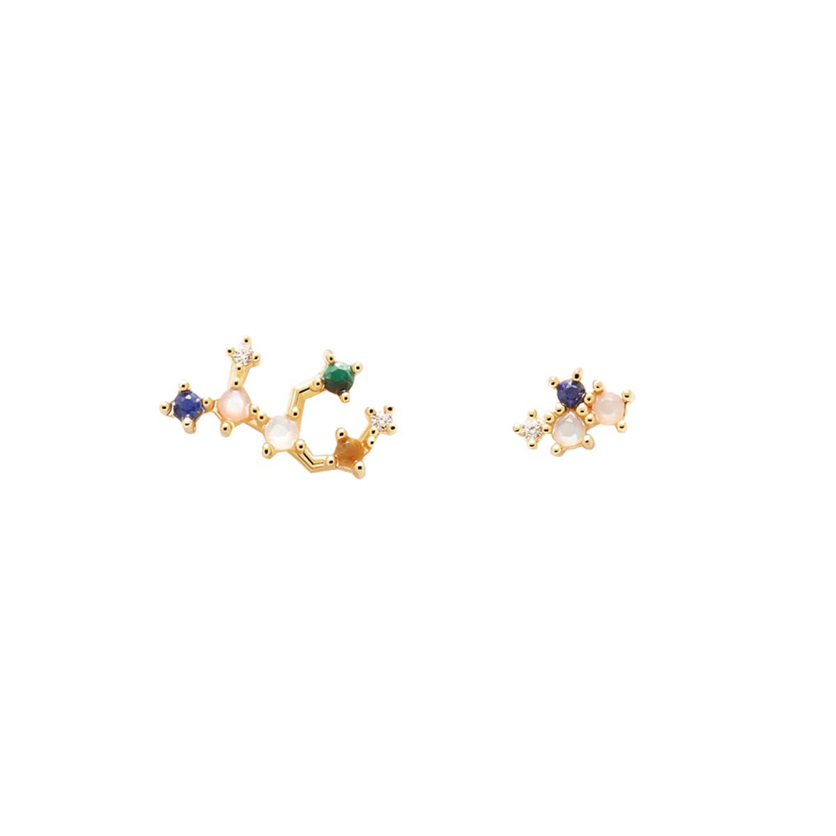 PDPAOLA Boucles d'Oreilles - Zodiaque - en argent doré PDPAOLA Boucles d'Oreilles - Vierge - en argent plaqué or - AR01-409-U