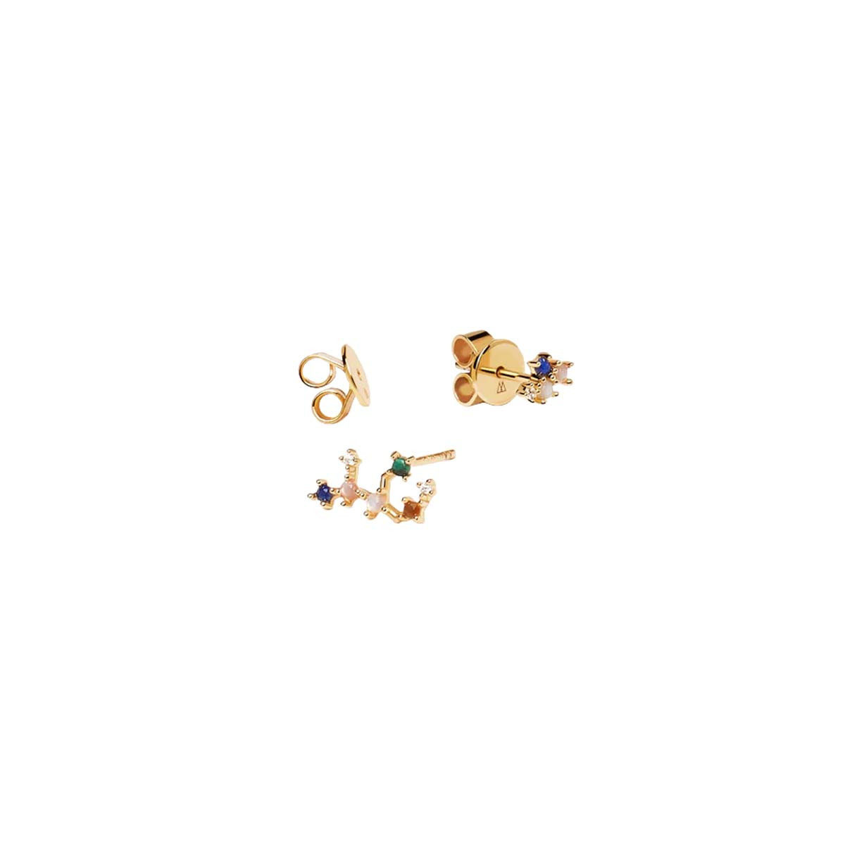 PDPAOLA Boucles d'Oreilles - Zodiaque - en argent doré PDPAOLA Boucles d'Oreilles - Vierge - en argent plaqué or - AR01-409-U