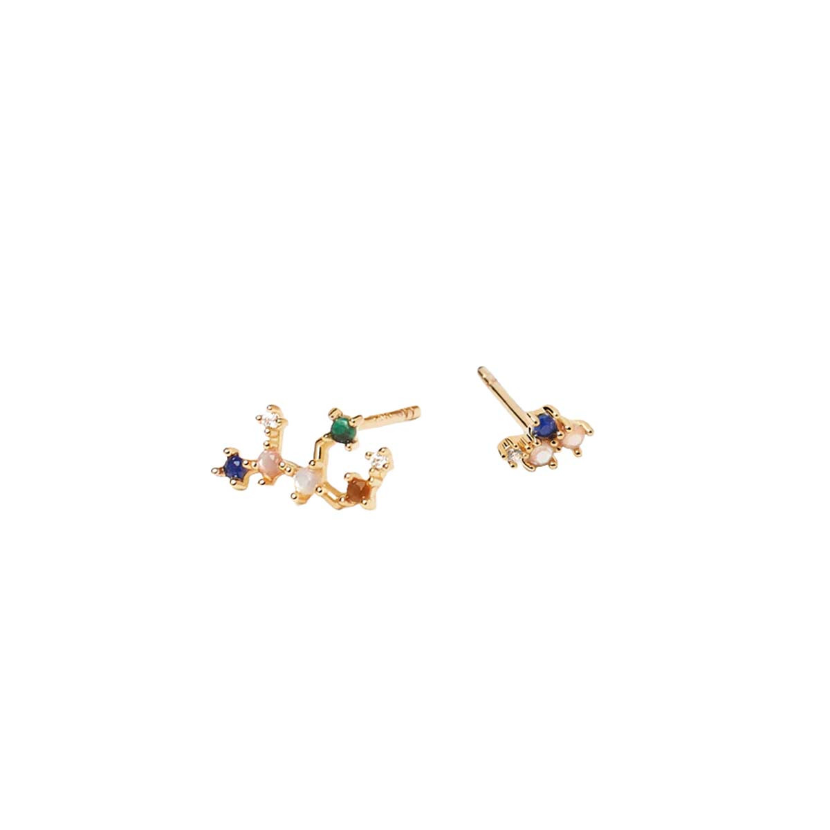 PDPAOLA Boucles d'Oreilles - Zodiaque - en argent doré PDPAOLA Boucles d'Oreilles - Vierge - en argent plaqué or - AR01-409-U