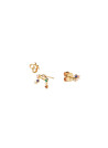 PDPAOLA Boucles d'Oreilles - Zodiaque - en argent doré