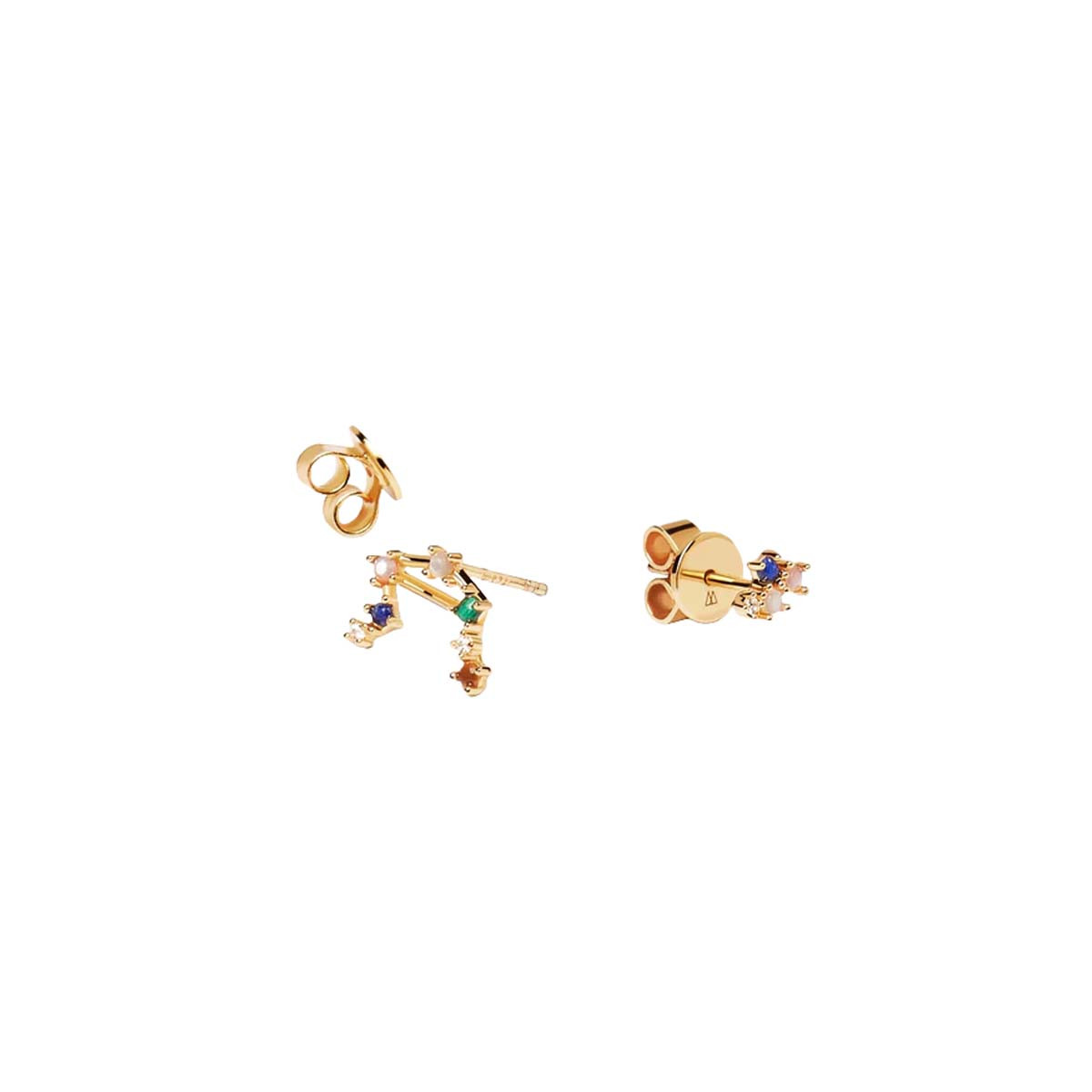 PDPAOLA Boucles d'Oreilles - Zodiaque - en argent doré PDPAOLA Boucles d'Oreilles - Balance - en argent plaqué or - AR01-410-U