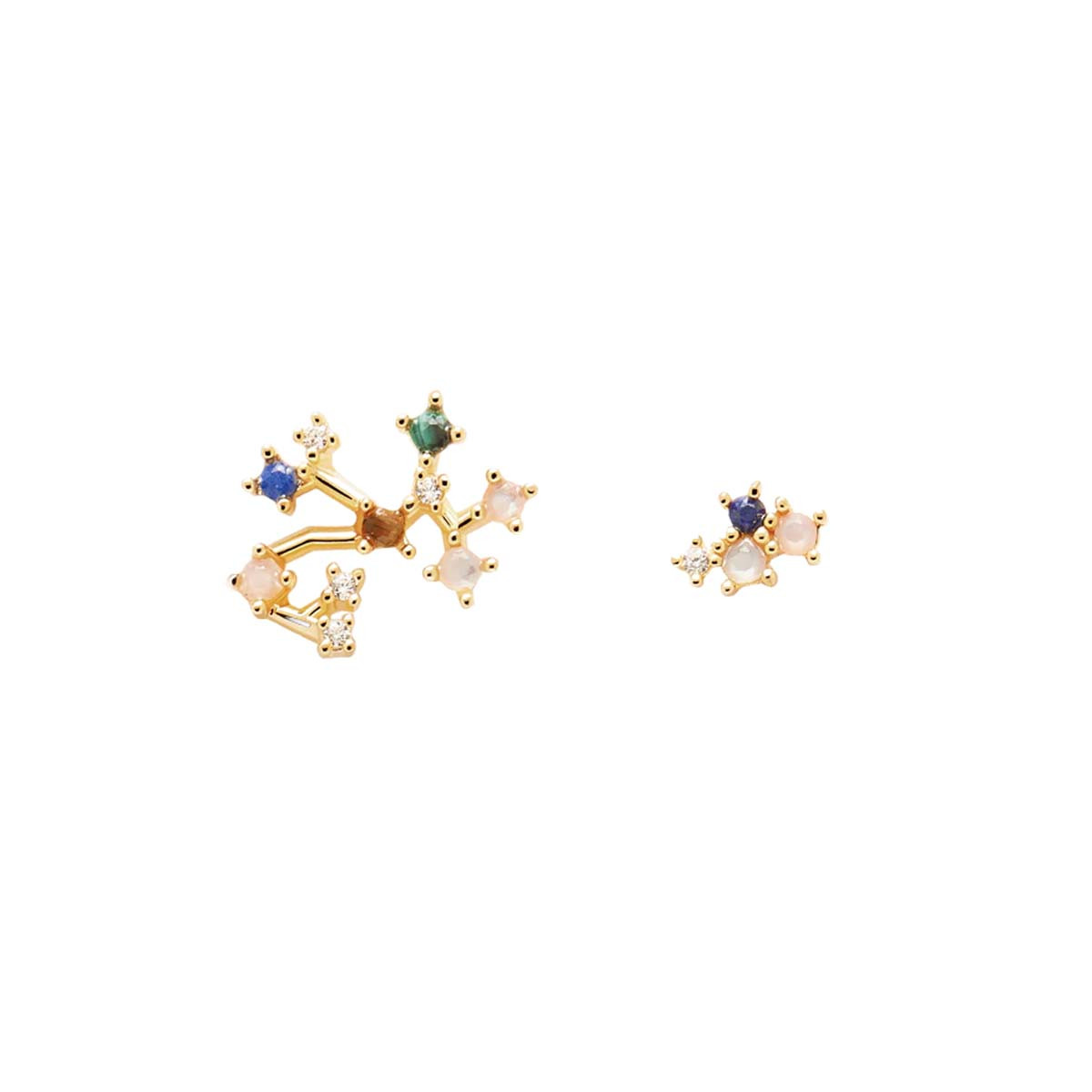 PDPAOLA Boucles d'Oreilles - Zodiaque - en argent doré PDPAOLA Boucles d'Oreilles - Sagittaire - en argent plaqué or - AR01-412-U