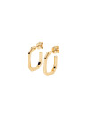 PDPAOLA Boucles d'Oreilles - The Chain- en métal doré