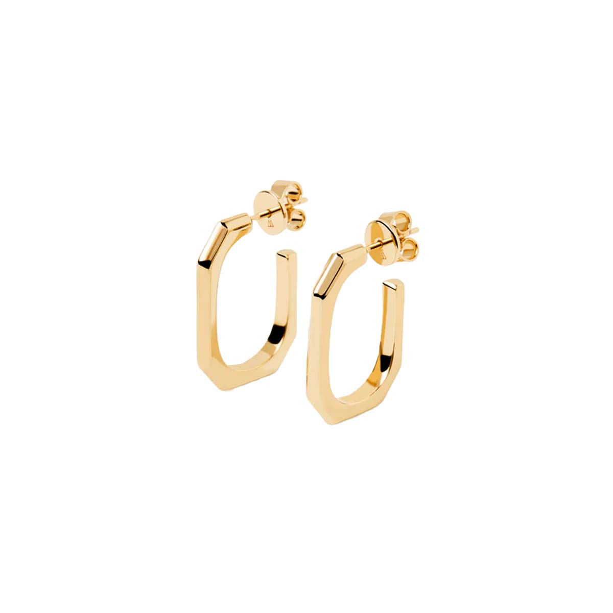 PDPAOLA Boucles d'Oreilles - The Chain- en métal doré PDPAOLA Boucles d'Oreilles - Signature Link - en métal plaqué or - AR01-415-U