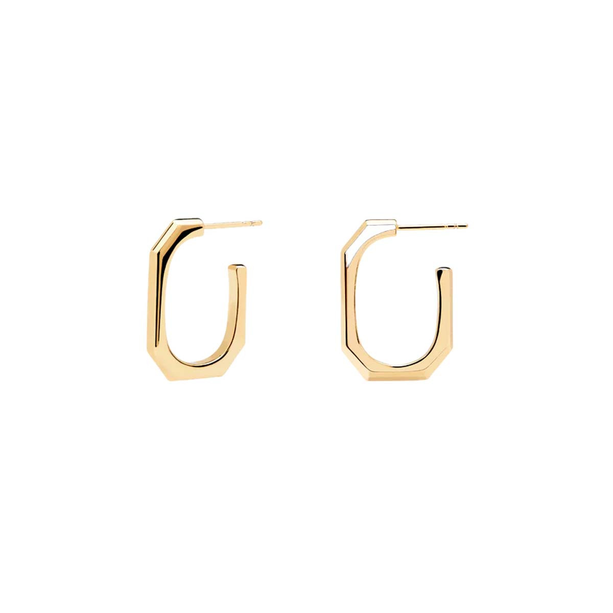 PDPAOLA Boucles d'Oreilles - The Chain- en métal doré PDPAOLA Boucles d'Oreilles - Signature Link - en métal plaqué or - AR01-415-U