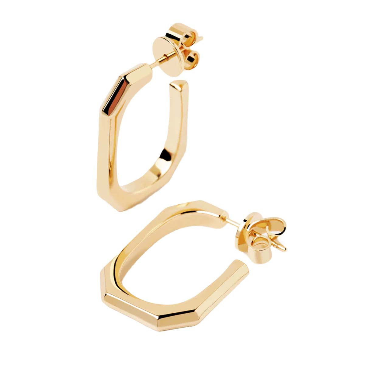 PDPAOLA Boucles d'Oreilles - The Chain- en métal doré PDPAOLA Boucles d'Oreilles - Signature Link - en métal plaqué or - AR01-415-U