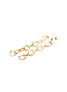 PDPAOLA Boucles d'Oreilles - The Chain- en métal doré
