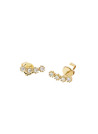 PDPAOLA Boucles d'Oreilles - Motion - en argent doré