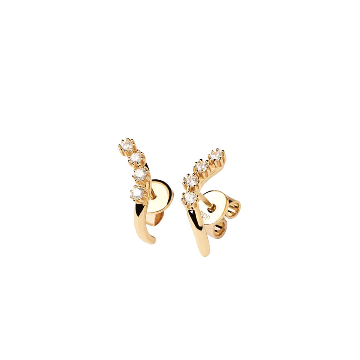 PDPAOLA Boucles d'Oreilles - Motion - en argent doré PDPAOLA Boucles d'Oreilles - Motion - en argent plaqué or - AR01-474-U