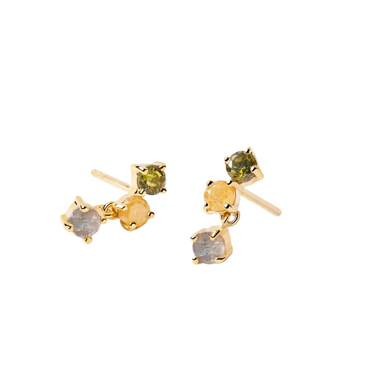 PDPAOLA Boucles d'Oreilles - Juno - en argent doré PDPAOLA Boucles d'Oreilles - Flora - en argent plaqué or - AR01-543-U