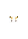 PDPAOLA Boucles d'Oreilles - Juno - en argent doré