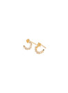 PDPAOLA Boucles d'Oreilles - Juno - en argent doré
