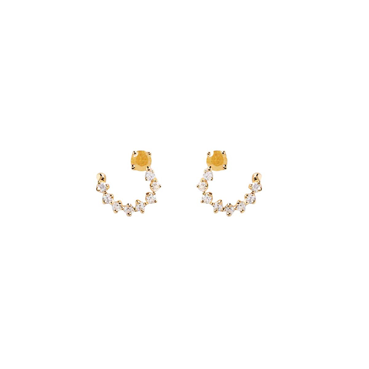 PDPAOLA Boucles d'Oreilles - Juno - en argent doré PDPAOLA Boucles d'Oreilles - Villa - en argent plaqué or - AR01-558-U