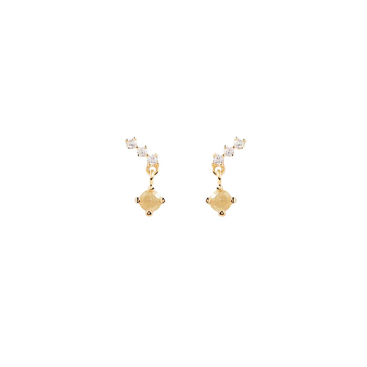 PDPAOLA Boucles d'Oreilles - Juno - en argent doré PDPAOLA Boucles d'Oreilles - Astrid - en argent plaqué or - AR01-561-U