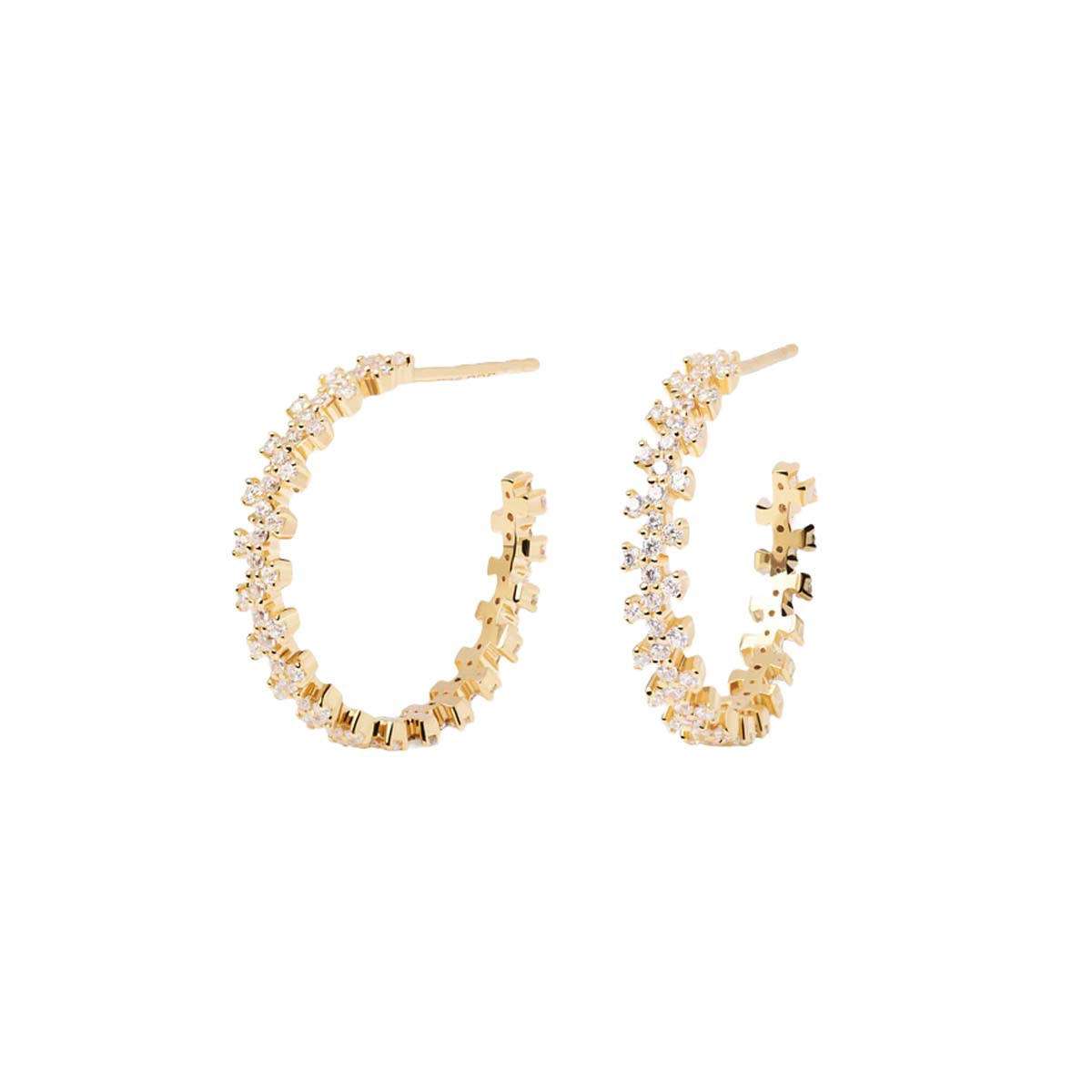 PDPAOLA Boucles d'Oreilles - Carry Overs - en argent doré PDPAOLA Boucles d'Oreilles - Crown - en argent plaqué or - AR01-579-U