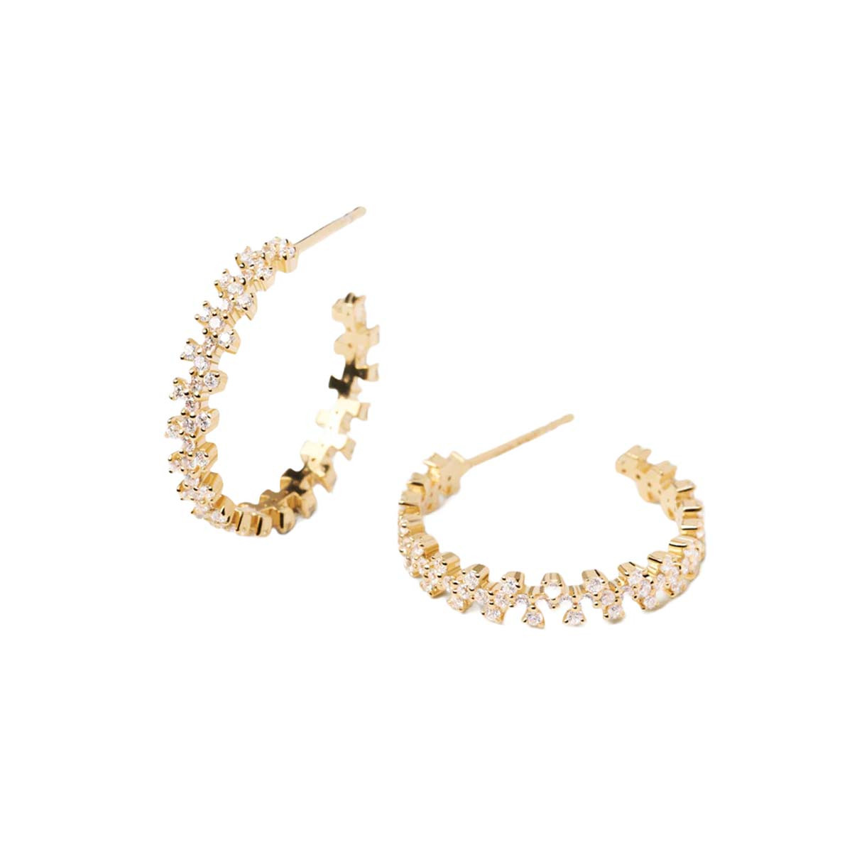 PDPAOLA Boucles d'Oreilles - Carry Overs - en argent doré PDPAOLA Boucles d'Oreilles - Crown - en argent plaqué or - AR01-579-U