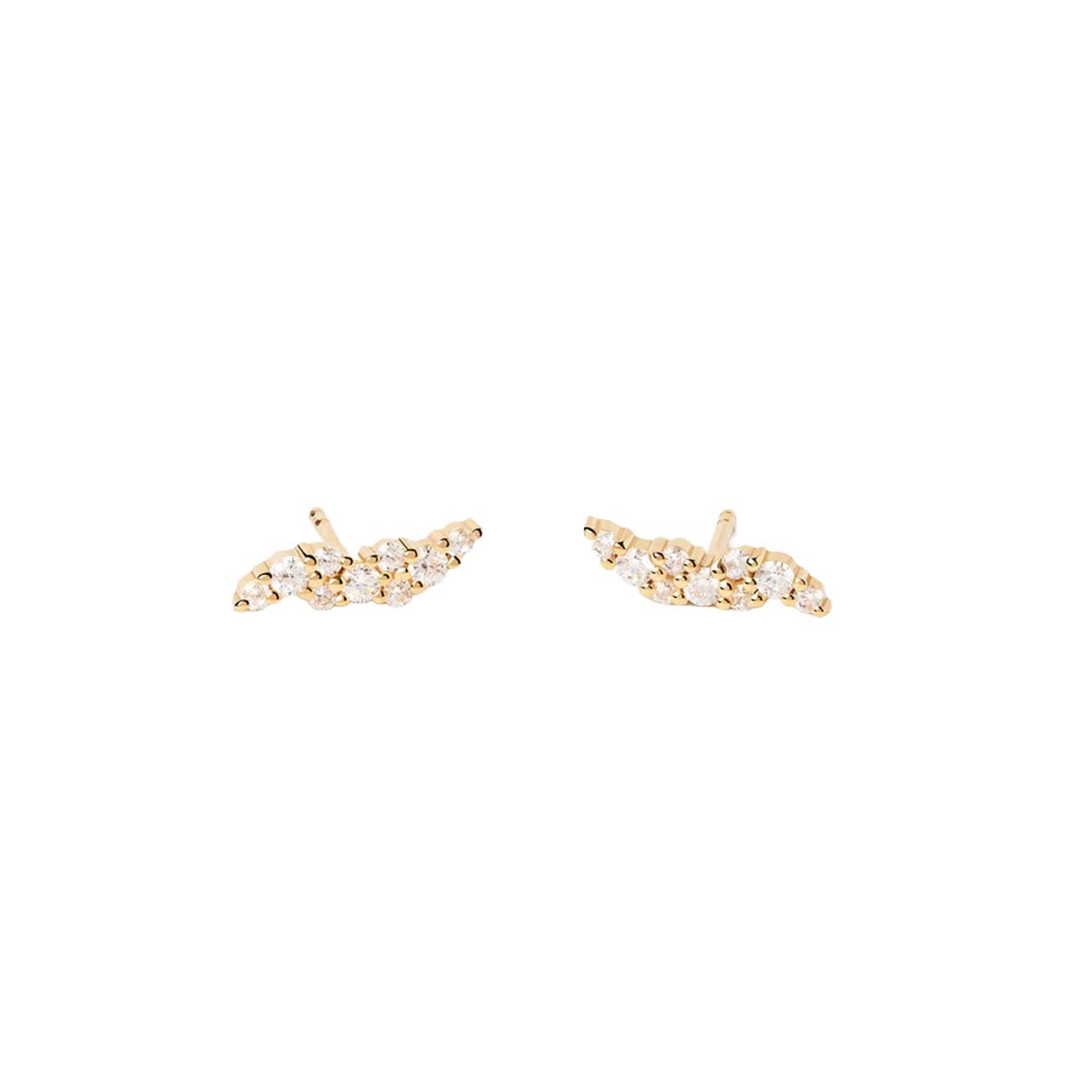 PDPAOLA Boucles d'Oreilles - Carry Overs - en argent doré PDPAOLA Boucles d'Oreilles - Natura - en argent plaqué or - AR01-808-U