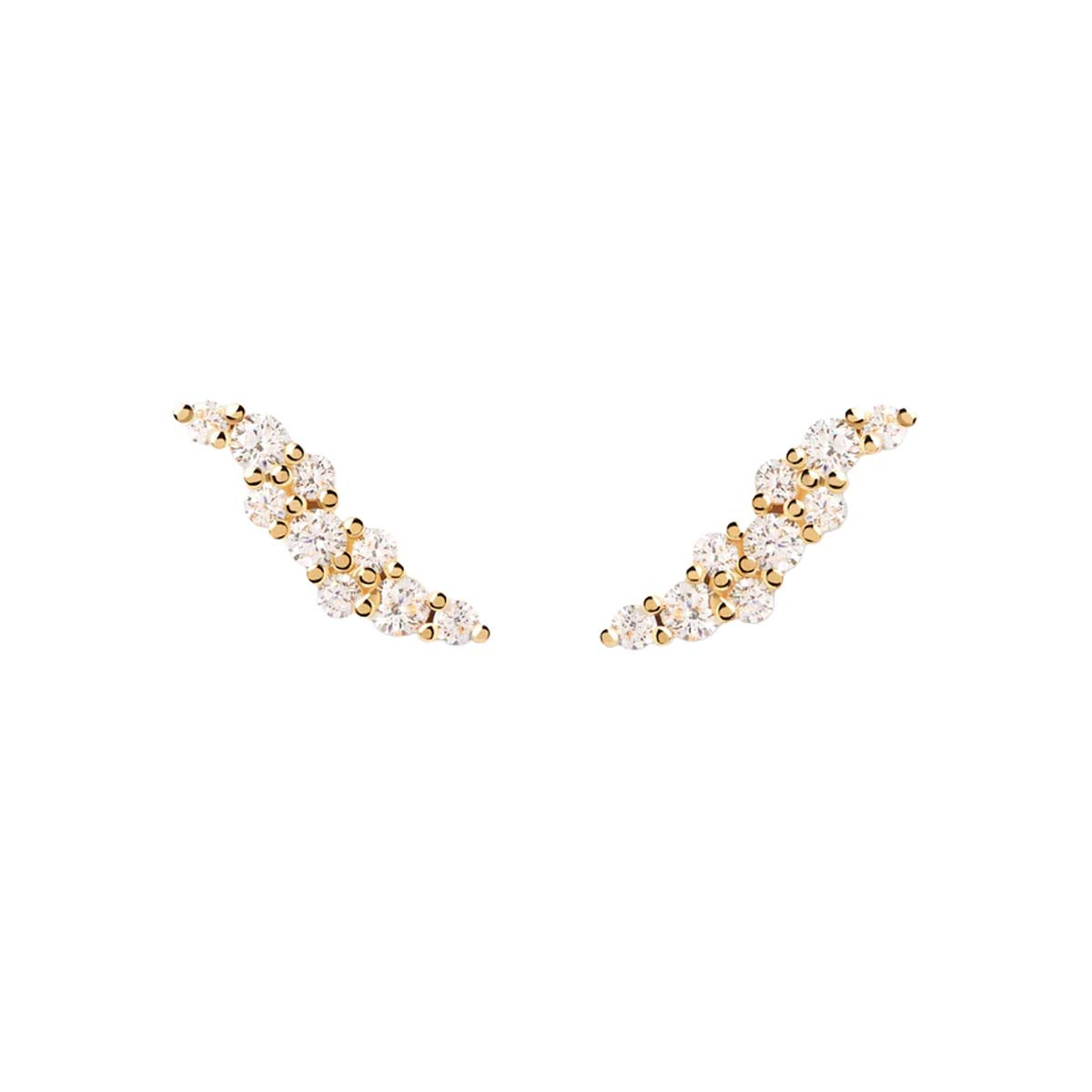 PDPAOLA Boucles d'Oreilles - Carry Overs - en argent doré PDPAOLA Boucles d'Oreilles - Natura - en argent plaqué or - AR01-808-U