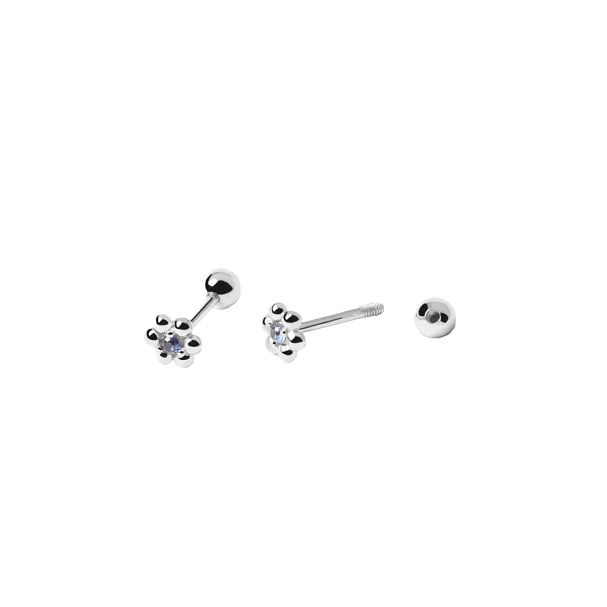 PDPAOLA Boucles d'Oreilles - Marguerite - en argent - AR02-283-U