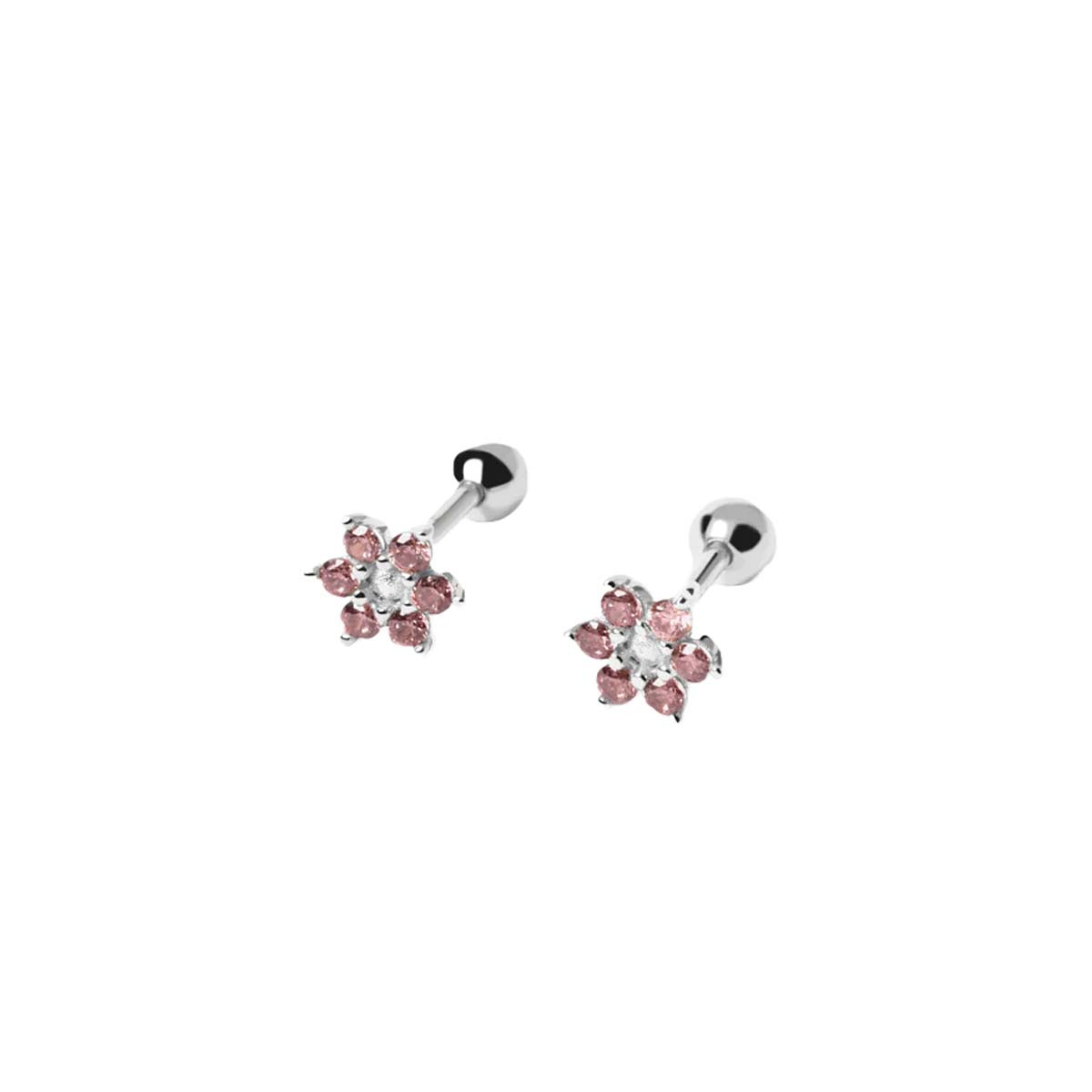 PDPAOLA Boucles d'Oreilles - Les Petites - en argent PDPAOLA Boucles d'Oreilles - Rose Peony - en argent - AR02-284-U