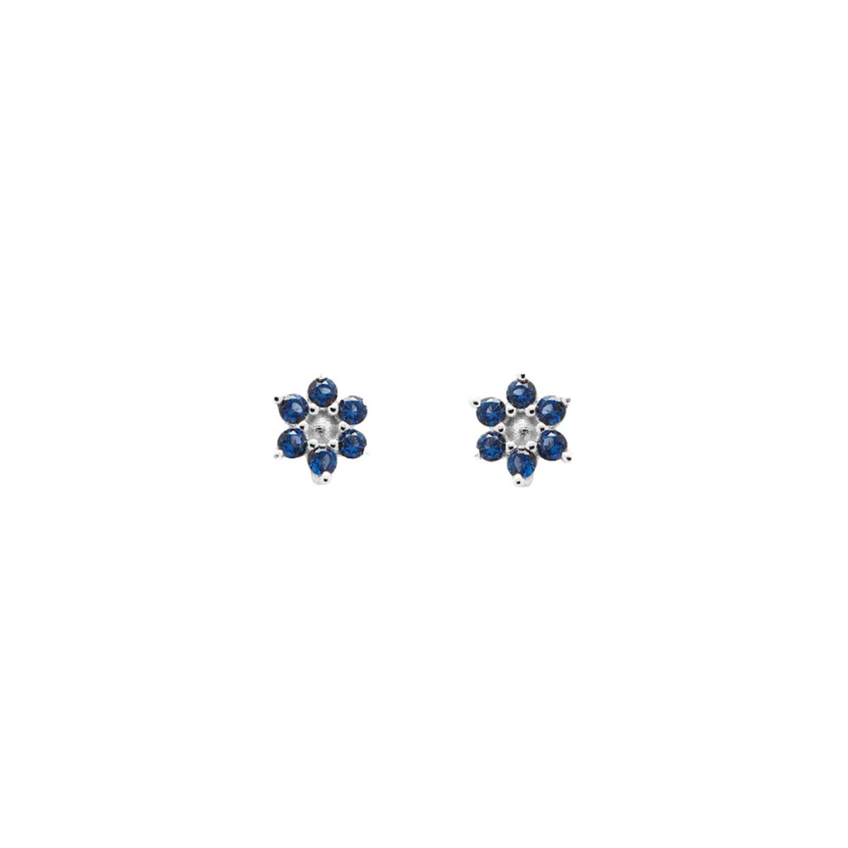 PDPAOLA Boucles d'Oreilles - Les Petites - en argent PDPAOLA Boucles d'Oreilles - Indigo Peony - en argent - AR02-348-U