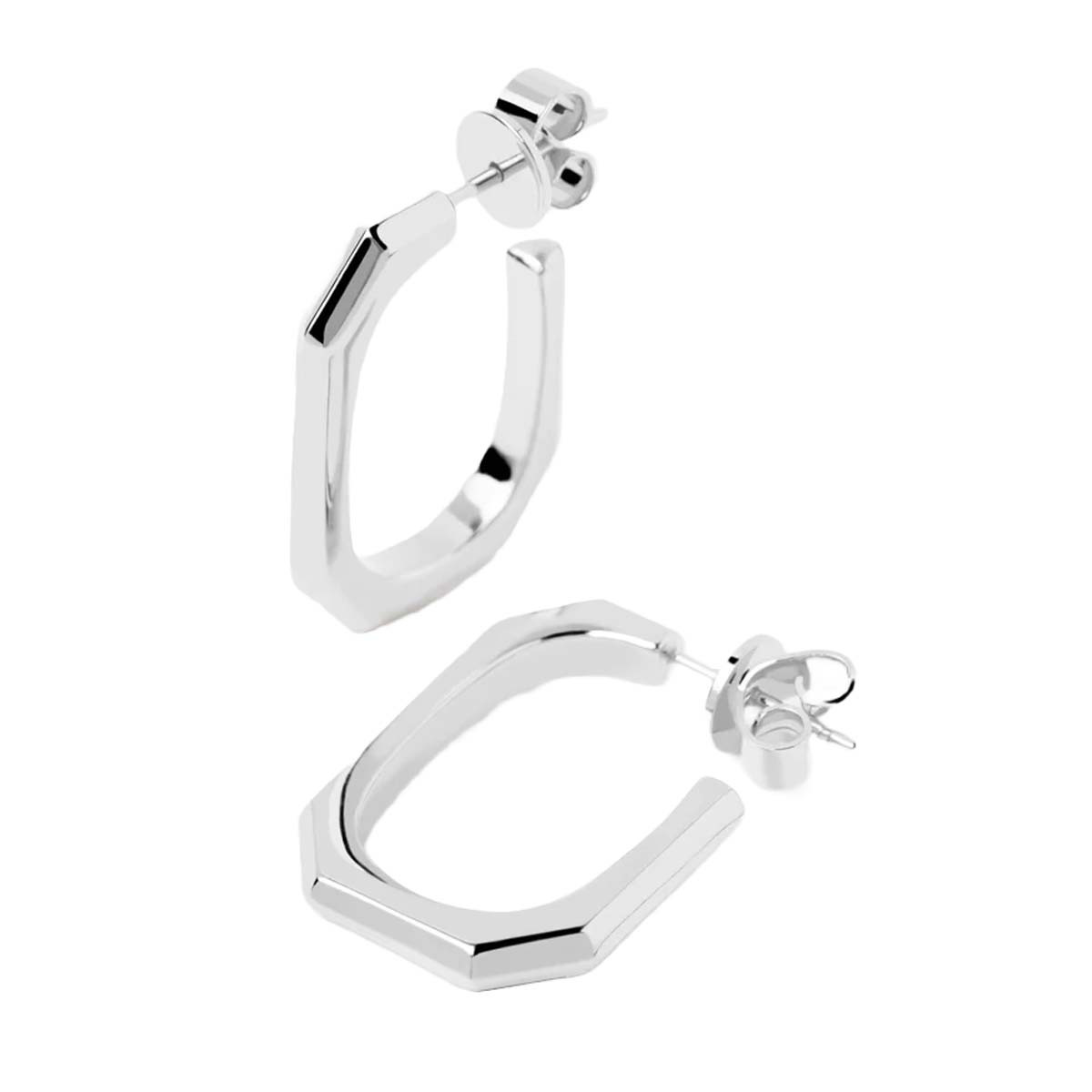 PDPAOLA Boucles d'Oreilles - Signature Link  - en métal - AR02-415-U