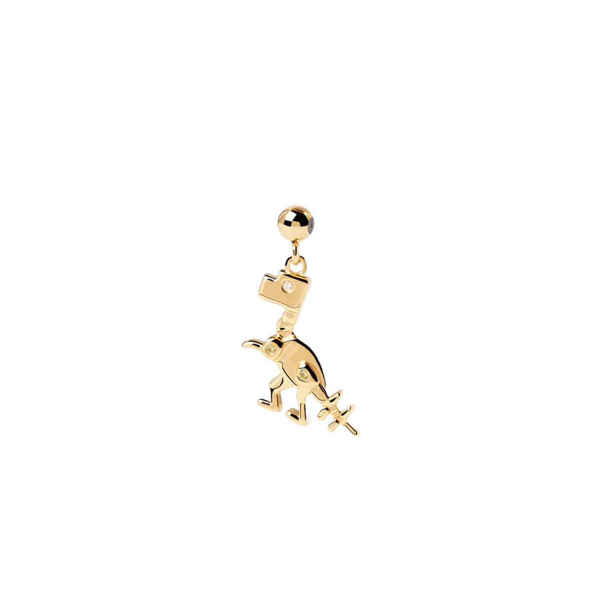 PDPAOLA Charm - Charms - en argent doré PDPAOLA Charm - Dino - en argent plaqué or - CH01-017-U