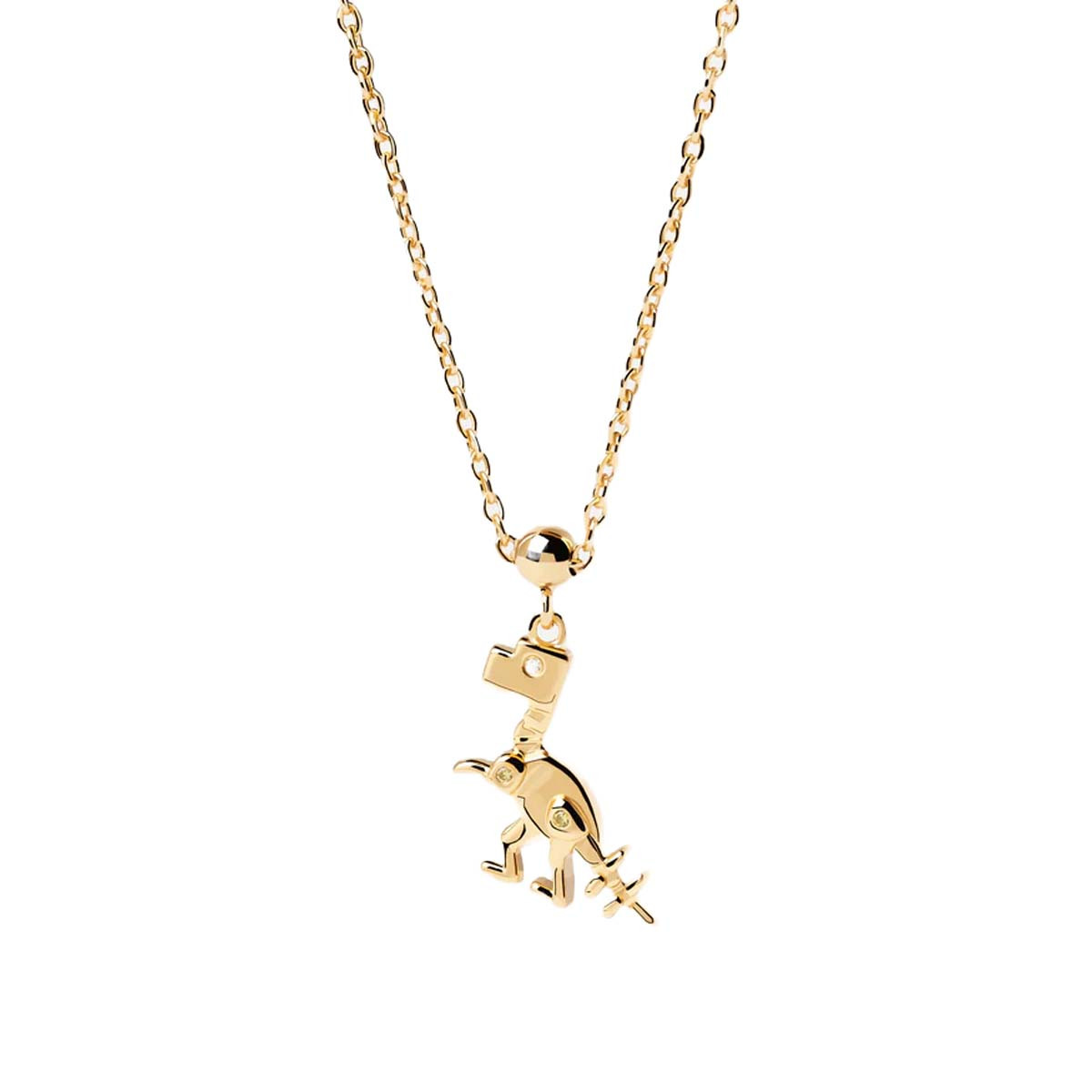 PDPAOLA Charm - Charms - en argent doré PDPAOLA Charm - Dino - en argent plaqué or - CH01-017-U