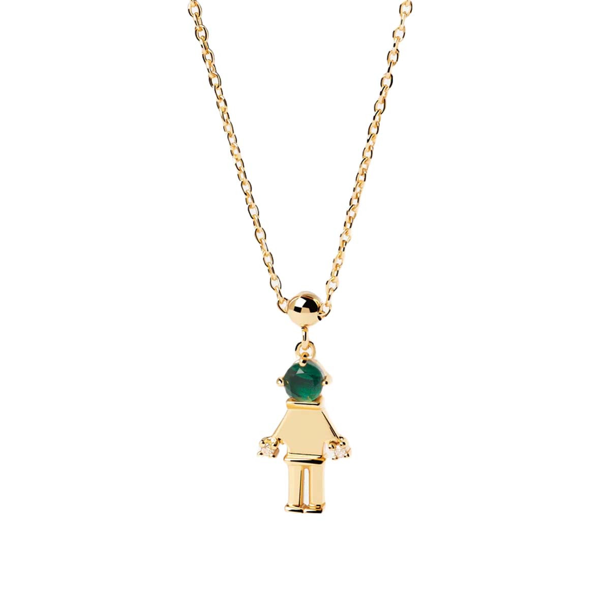 PDPAOLA Charm - Charms - en argent doré PDPAOLA Charm - Fille & Garçon - en argent plaqué or - CH01-019-U