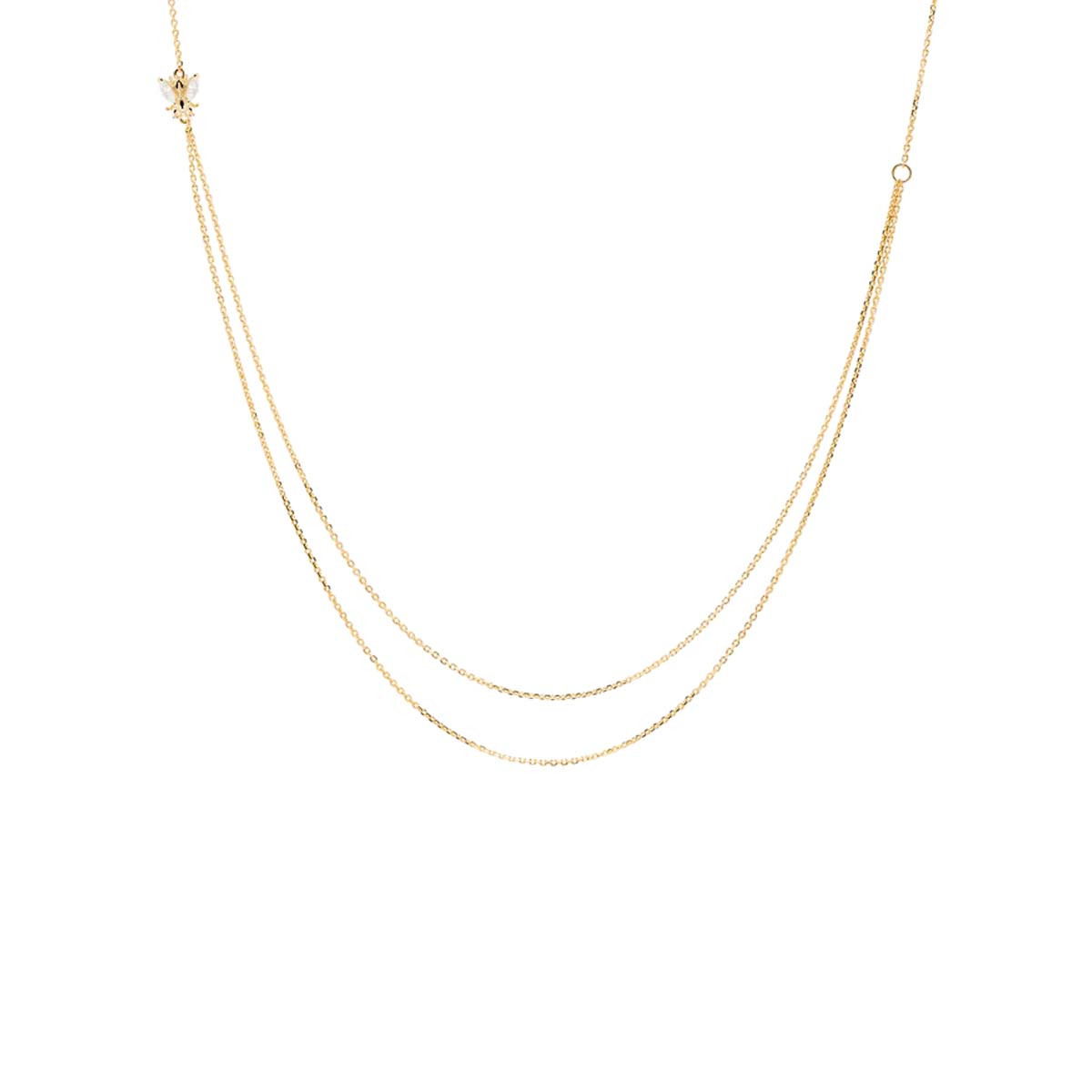 PDPAOLA Collier - Zaza - en argent doré PDPAOLA Collier - Breeze - en argent plaqué or - CO01-202-U