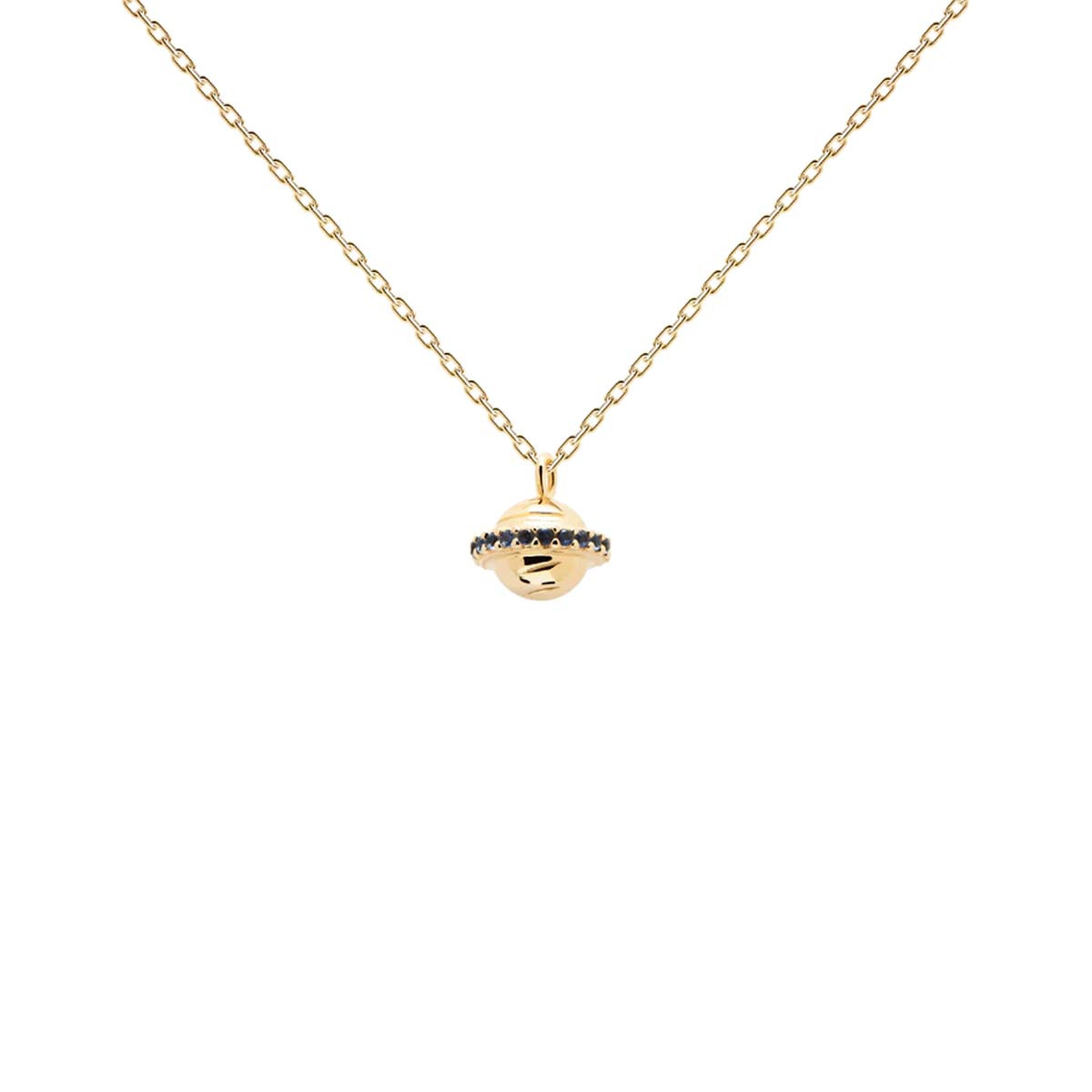 PDPAOLA Collier - Saturn Trip - en argent plaqué or - CO01-234-U