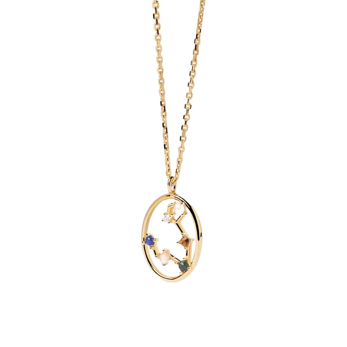 PDPAOLA Collier - Poisson - en argent plaqué or - CO01-343-U