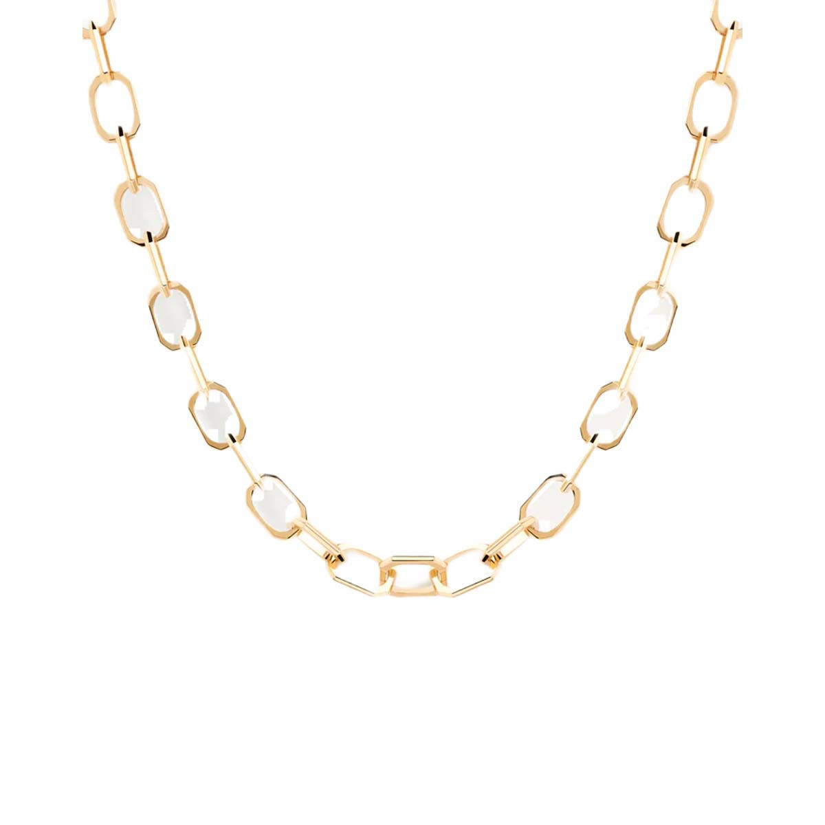PDPAOLA Collier - The Chain- en métal doré PDPAOLA Collier - Small Signature Chain - en métal plaqué or - CO01-382-U