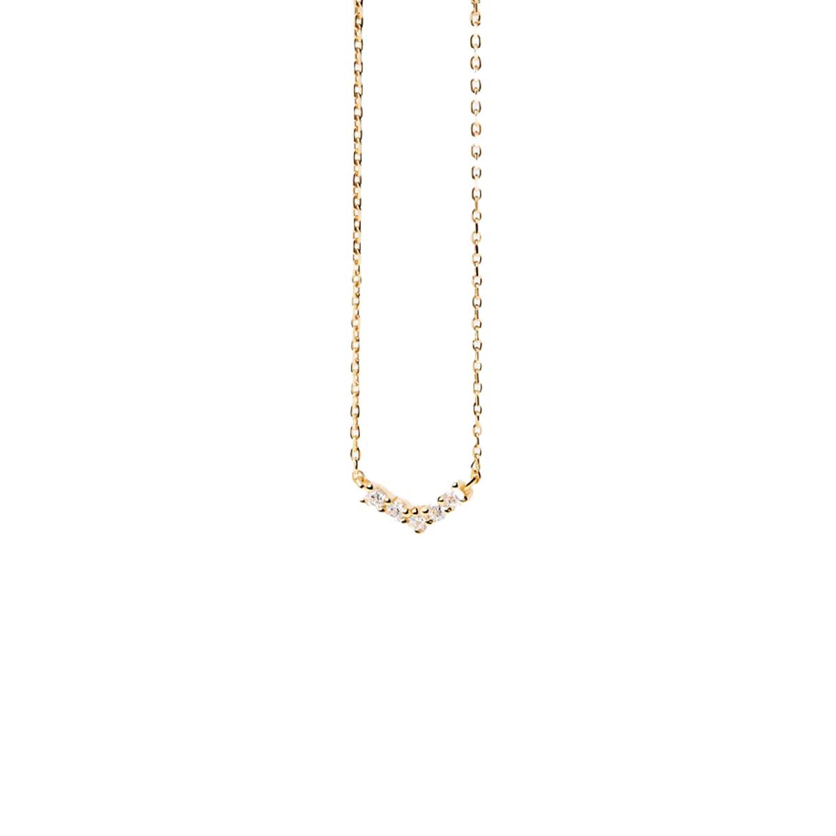 PDPAOLA Collier - Carry Overs - en argent doré PDPAOLA Collier - Mini Couronne - en argent plaqué or - CO01-485-U