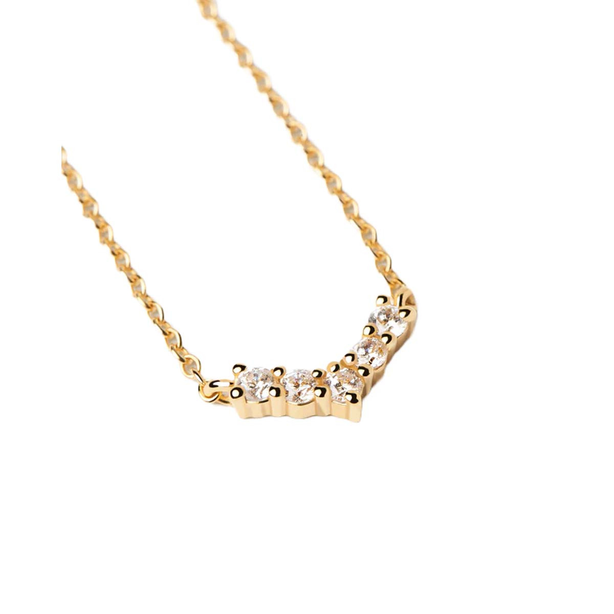PDPAOLA Collier - Carry Overs - en argent doré PDPAOLA Collier - Mini Couronne - en argent plaqué or - CO01-485-U