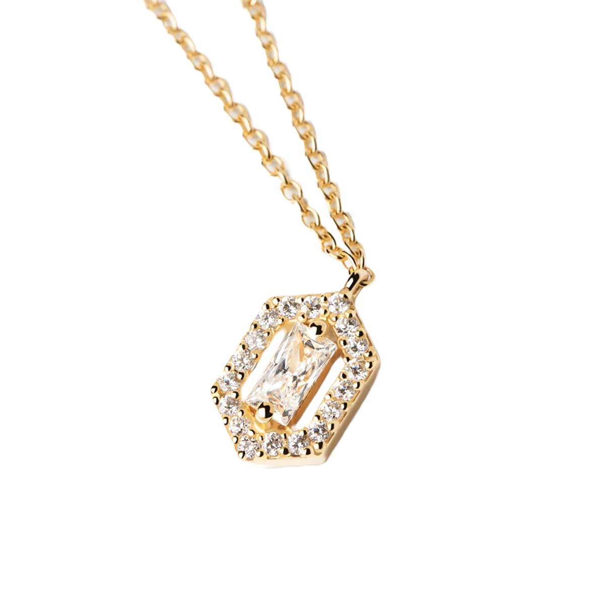 PDPAOLA Collier - Sentiment - en argent plaqué or - CO01-493-U