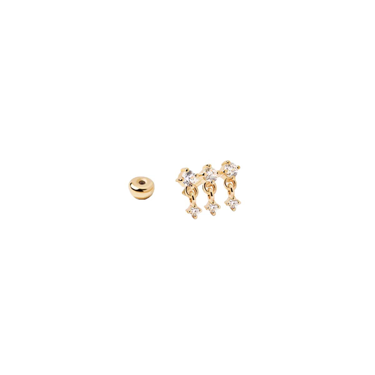 PDPAOLA Piercing - Sol - en argent plaqué or - PG01-750-U