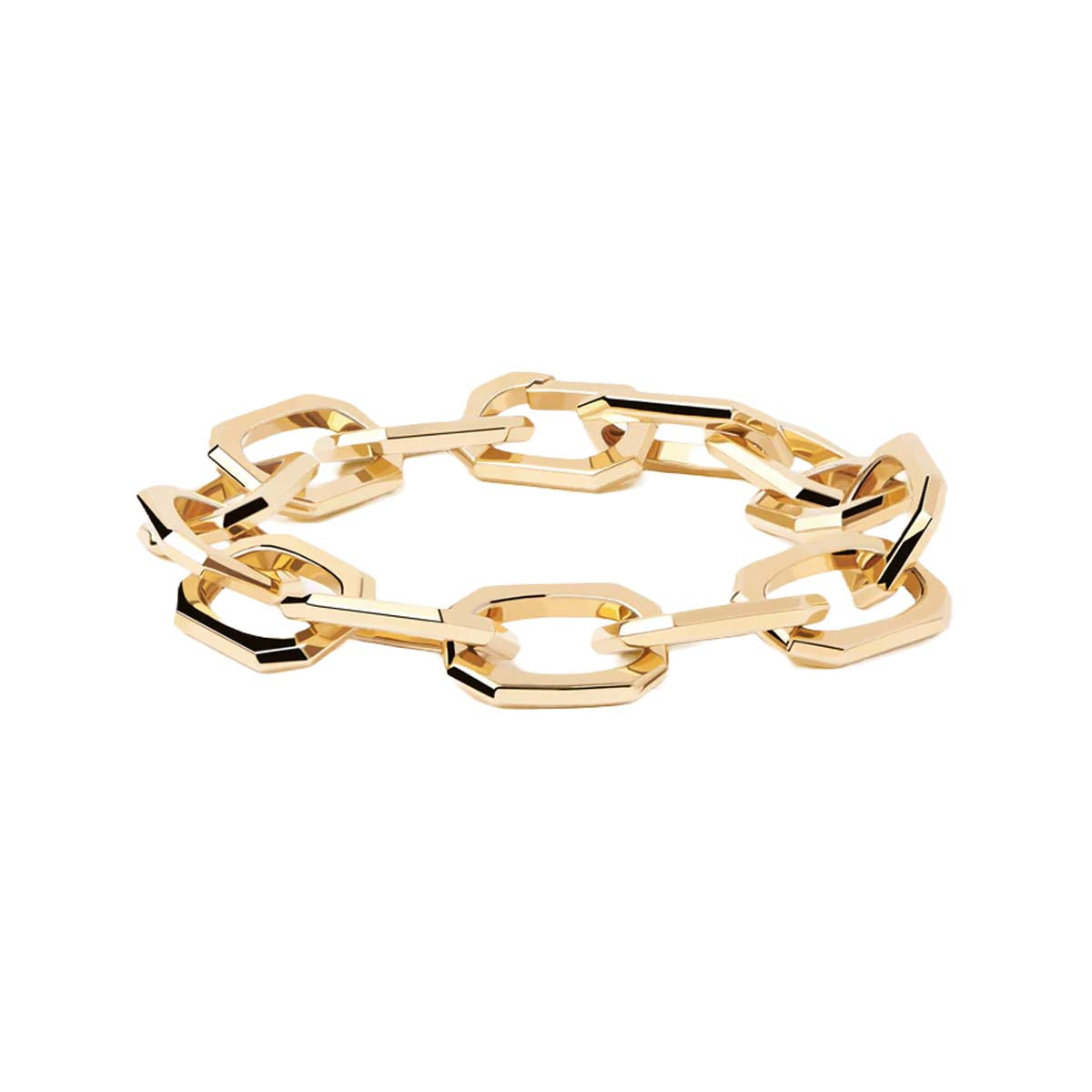 PDPAOLA Bracelet - The Chain- en métal doré PDPAOLA Bracelet - Large Signature Chain - en métal plaqué or - PU01-152-U