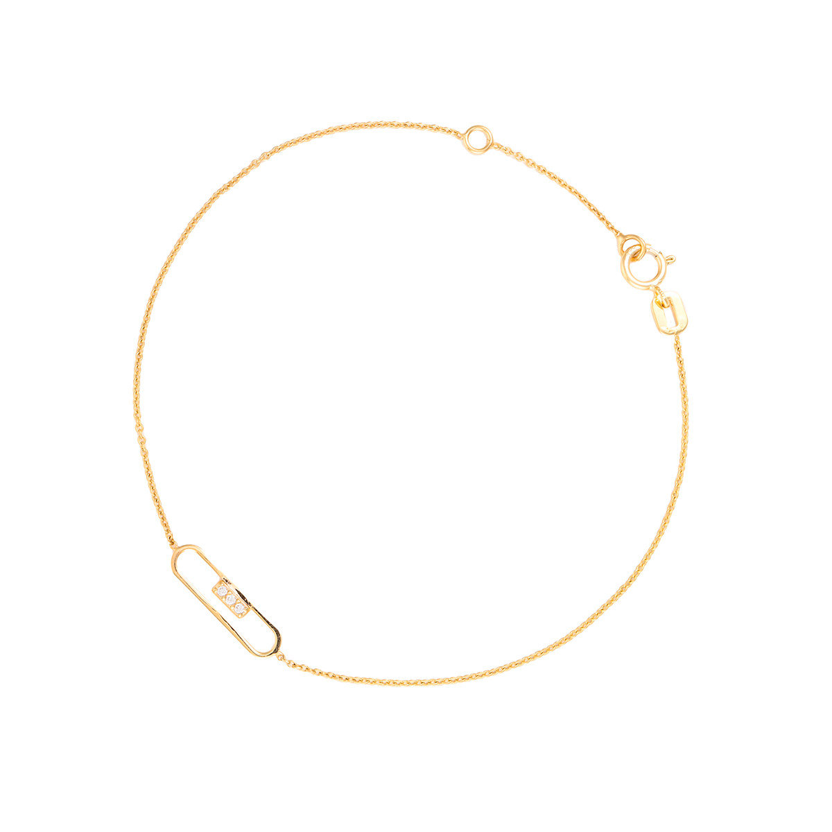 Bracelet "Cala" Or jaune 375/1000 Bracelet "Trinité" Or jaune