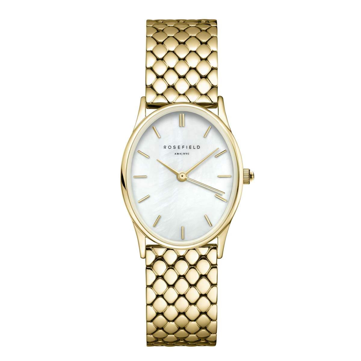 Montre Rosefield Femme "The Oval" Quartz - Boîtier métal doré Montre Rosefield Femme "The Oval" Quartz - Boîtier métal doré - OWGSG-OV01