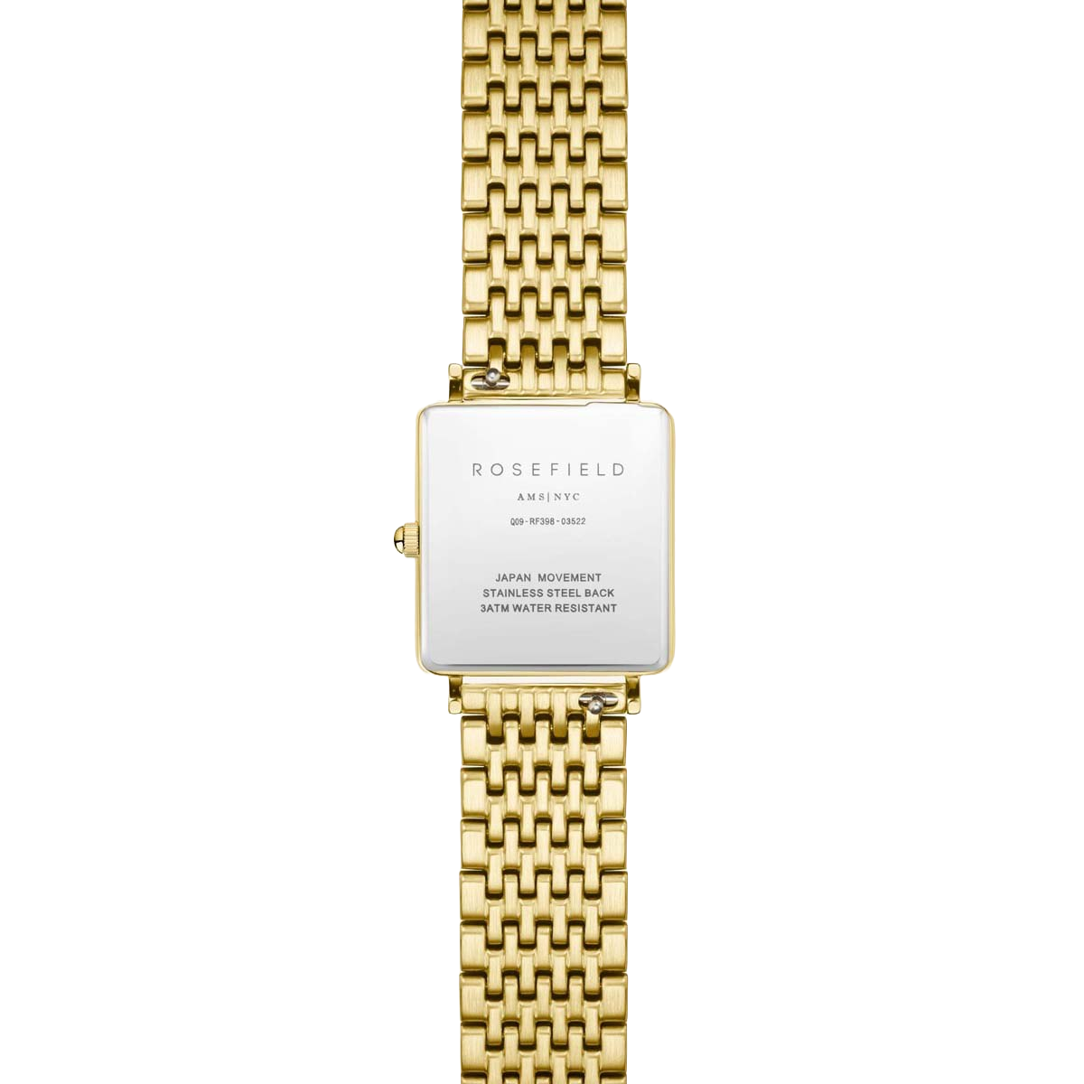 Montre Rosefield Femme "The Boxy" Quartz - Boîtier métal doré Montre Rosefield Femme "The Boxy" Quartz - Boîtier métal doré - QWSG-Q09