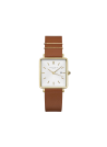 Montre Rosefield Femme "The Boxy" Quartz - Boîtier métal doré