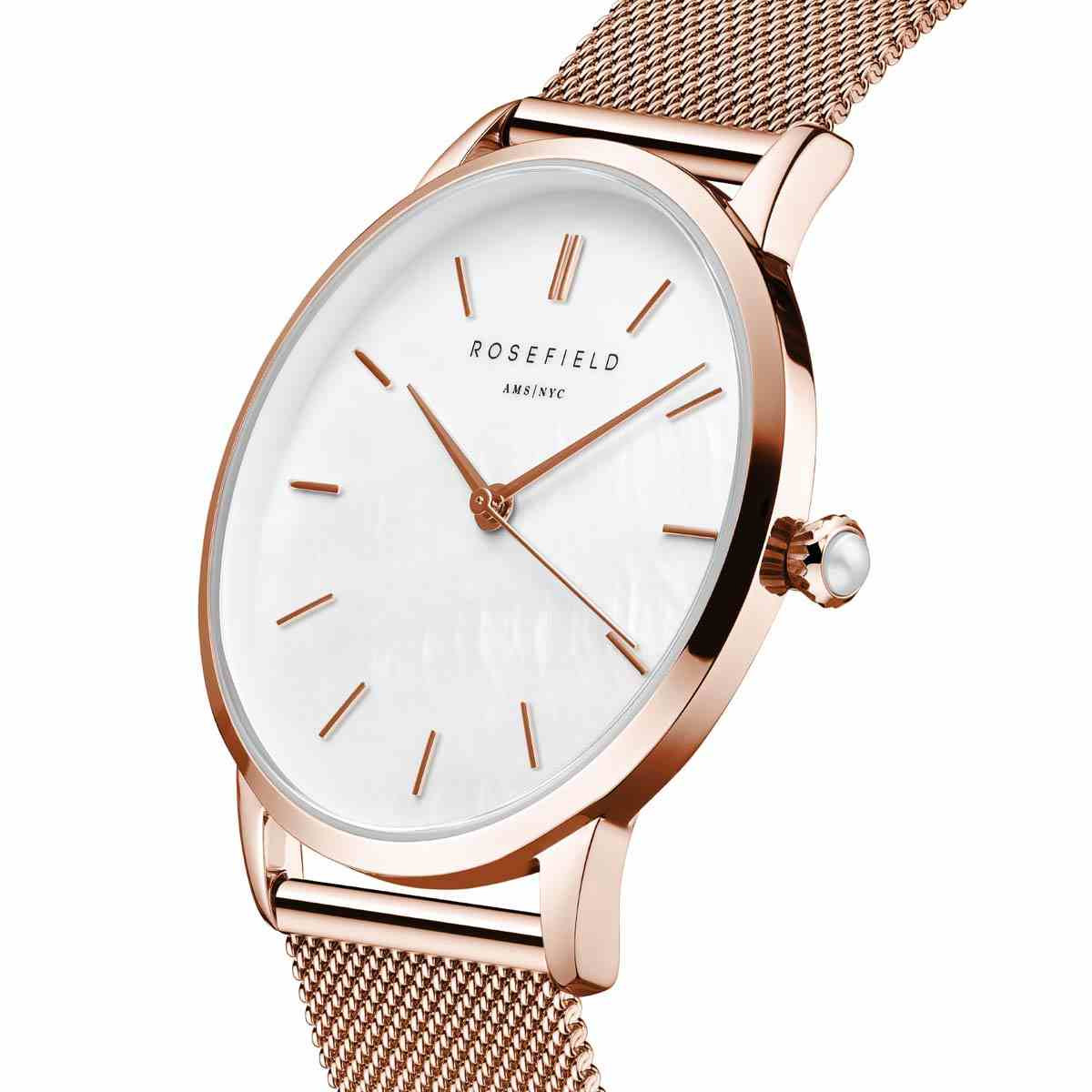 Montre Rosefield Femme "Pearl Edit" Quartz - Boîtier métal doré Montre Rosefield Femme "Pearl Edit" Quartz - Boîtier métal doré - RMRMR-R09