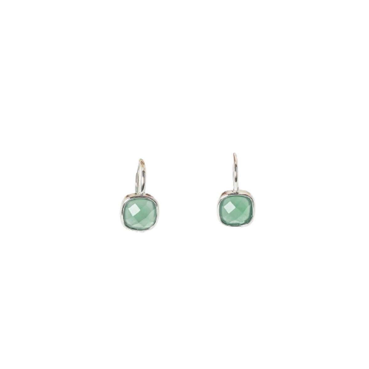 Boucles d'oreilles "Perseide" Aventurine verte Laiton