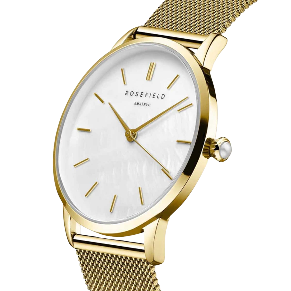 Montre Rosefield Femme "Pearl Edit" Quartz - Boîtier métal doré Montre Rosefield Femme "Pearl Edit" Quartz - Boîtier métal doré - RMGMG-R06