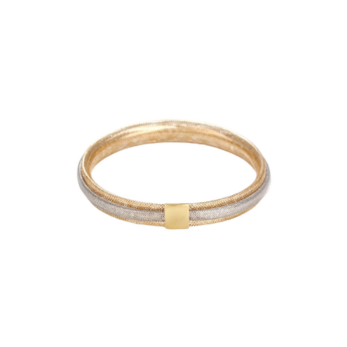 Bracelet " Vico Scintillant 8mm" Or jaune Bracelet "Rose" Or bicolore