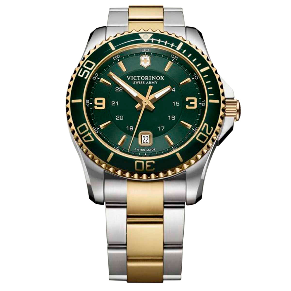 Montre Homme Victorinox Maverick en acier bicolore - 43 mm Montre Homme Victorinox Maverick en acier bicolore - 43 mm